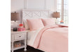 Lexann Pink/White/Gray Full Comforter Set - Q901003F - Vega Furniture