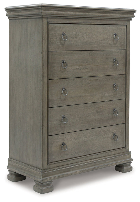 Lexorne Gray Chest of Drawers - B924-46 - Vega Furniture