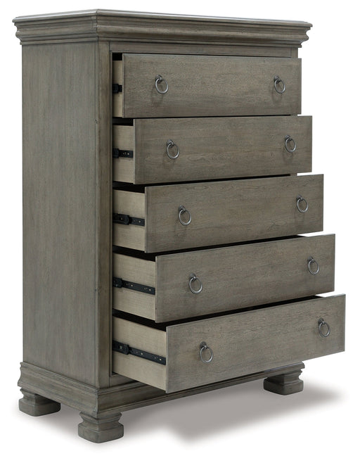 Lexorne Gray Chest of Drawers - B924-46 - Vega Furniture