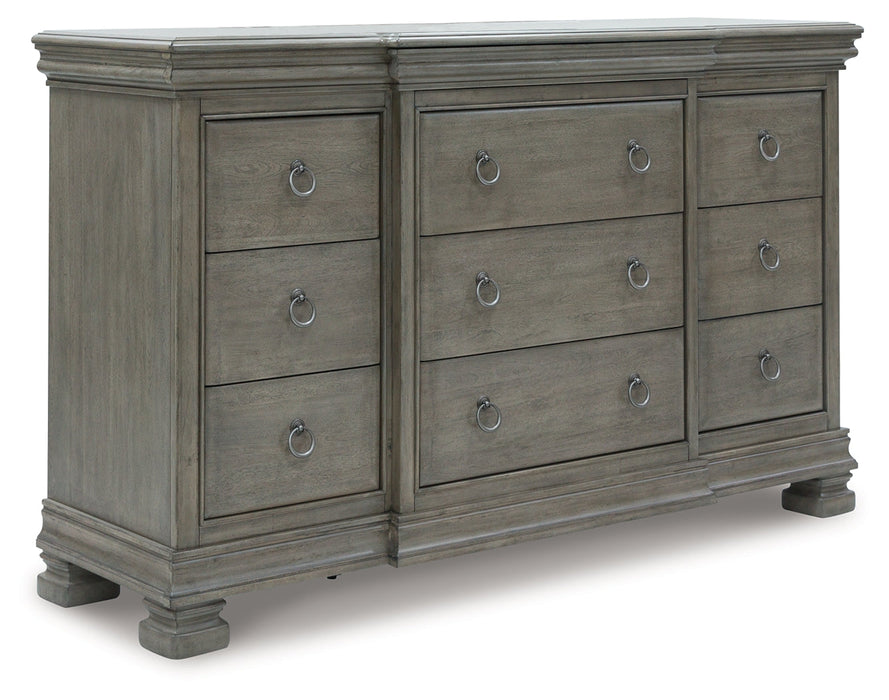 Lexorne Gray Dresser - B924-31 - Vega Furniture