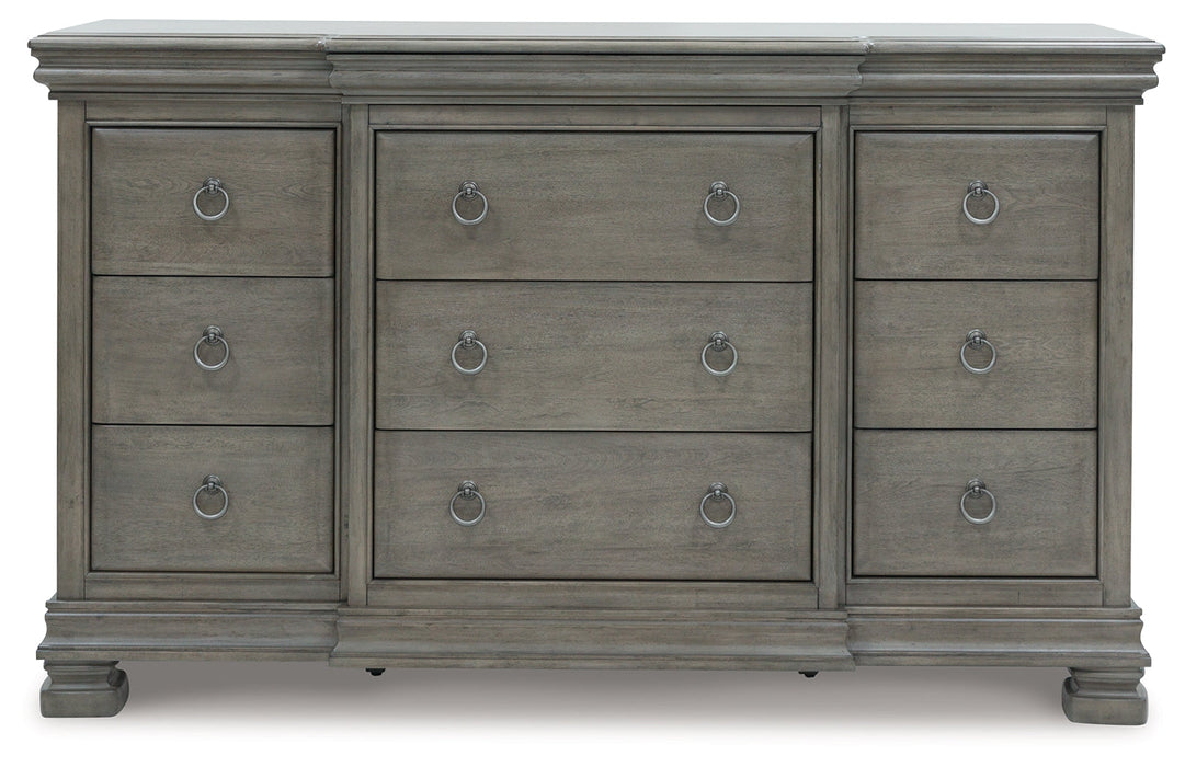 Lexorne Gray Dresser - B924-31 - Vega Furniture
