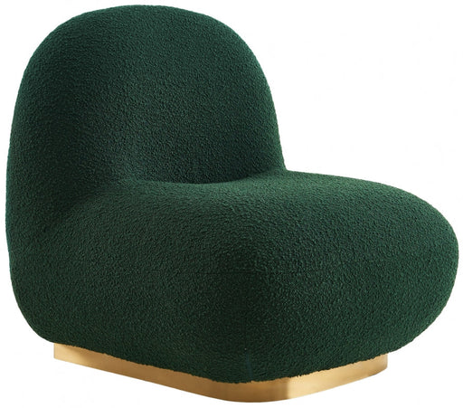 Liam Green Boucle Fabric Accent Chair - 531Green - Vega Furniture