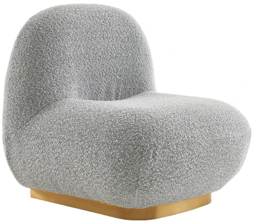 Liam Grey Boucle Fabric Accent Chair - 531Grey - Vega Furniture