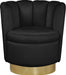 Lily Black Velvet Accent Chair - 578Black - Vega Furniture