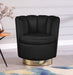 Lily Black Velvet Accent Chair - 578Black - Vega Furniture