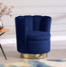 Lily Blue Velvet Accent Chair - 578Navy - Vega Furniture