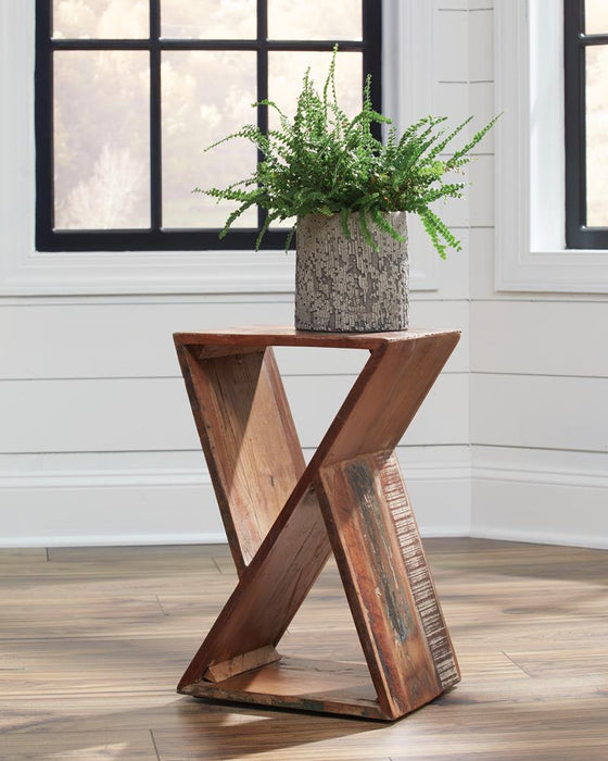 Lily Natural Geometric Accent Table - 910180 - Vega Furniture