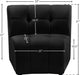 Limitless Black Modular Velvet Chair - 645Black-C - Vega Furniture