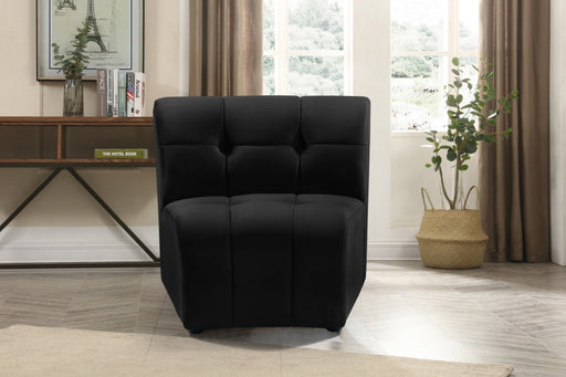 Limitless Black Modular Velvet Chair - 645Black-C - Vega Furniture