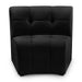 Limitless Black Modular Velvet Chair - 645Black-C - Vega Furniture