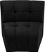 Limitless Black Modular Velvet Chair - 645Black-C - Vega Furniture