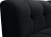 Limitless Black Modular Velvet Chair - 645Black-C - Vega Furniture