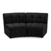 Limitless Black Modular Velvet Loveseat - 645Black-2PC - Vega Furniture