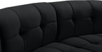 Limitless Black Modular Velvet Loveseat - 645Black-2PC - Vega Furniture