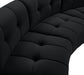 Limitless Black Modular Velvet Loveseat - 645Black-2PC - Vega Furniture