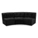 Limitless Black Modular Velvet Sofa - 645Black-3PC - Vega Furniture