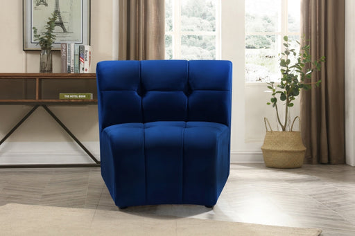 Limitless Blue Modular Velvet Chair - 645Navy-C - Vega Furniture