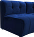 Limitless Blue Modular Velvet Loveseat - 645Navy-2PC - Vega Furniture