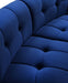 Limitless Blue Modular Velvet Loveseat - 645Navy-2PC - Vega Furniture