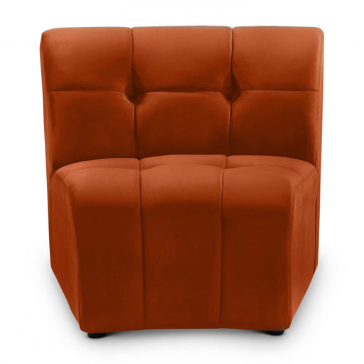 Limitless Cognac Modular Velvet Chair - 645Cognac-C - Vega Furniture