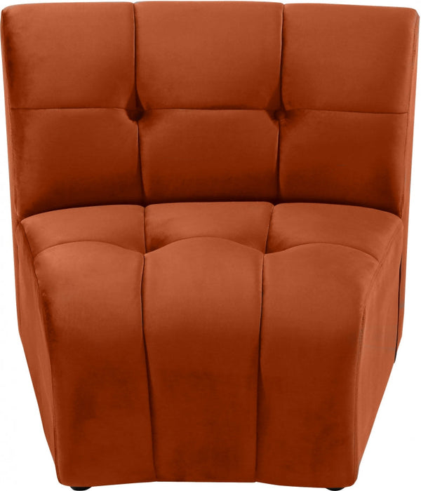 Limitless Cognac Modular Velvet Chair - 645Cognac-C - Vega Furniture