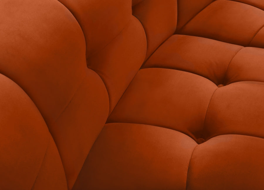 Limitless Cognac Modular Velvet Chair - 645Cognac-C - Vega Furniture