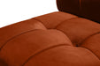 Limitless Cognac Modular Velvet Loveseat - 645Cognac-2PC - Vega Furniture