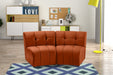 Limitless Cognac Modular Velvet Loveseat - 645Cognac-2PC - Vega Furniture