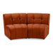 Limitless Cognac Modular Velvet Loveseat - 645Cognac-2PC - Vega Furniture