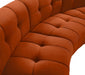 Limitless Cognac Modular Velvet Loveseat - 645Cognac-2PC - Vega Furniture