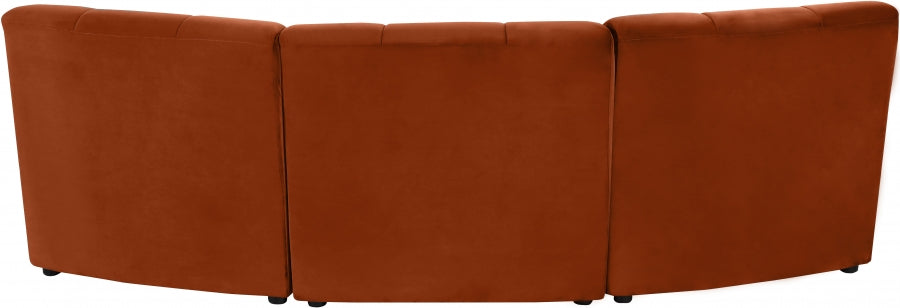 Limitless Cognac Modular Velvet Sofa - 645Cognac-3PC - Vega Furniture