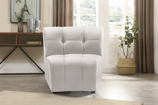 Limitless Cream Modular Velvet Chair - 645Cream-C - Vega Furniture