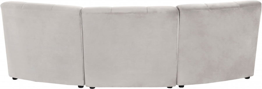 Limitless Cream Modular Velvet Sofa - 645Cream-3PC - Vega Furniture