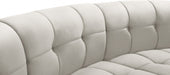 Limitless Cream Modular Velvet Sofa - 645Cream-3PC - Vega Furniture