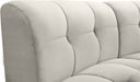 Limitless Cream Modular Velvet Sofa - 645Cream-3PC - Vega Furniture