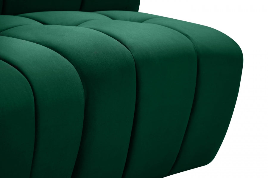 Limitless Green Modular Velvet Chair - 645Green-C - Vega Furniture