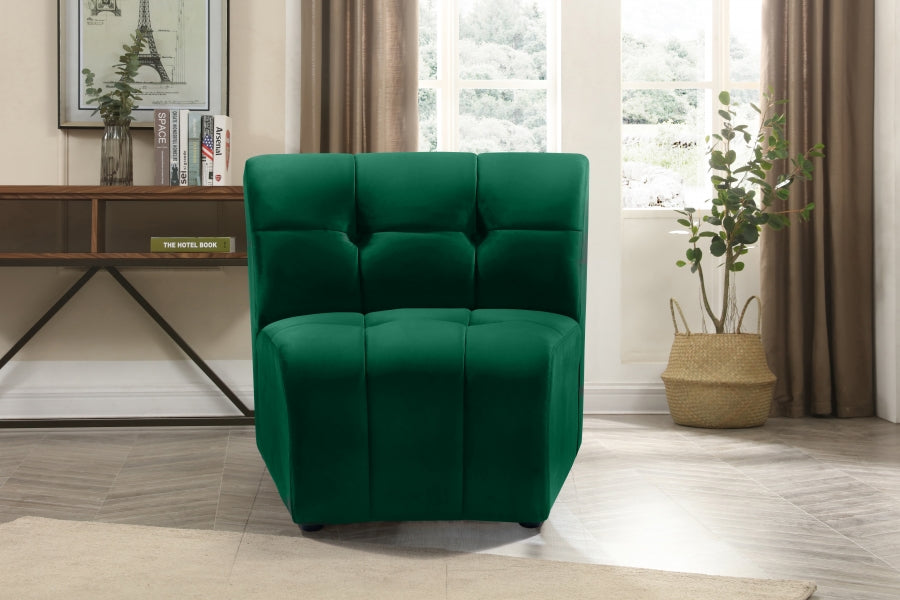 Limitless Green Modular Velvet Chair - 645Green-C - Vega Furniture