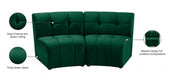 Limitless Green Modular Velvet Loveseat - 645Green-2PC - Vega Furniture