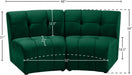 Limitless Green Modular Velvet Loveseat - 645Green-2PC - Vega Furniture