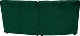 Limitless Green Modular Velvet Loveseat - 645Green-2PC - Vega Furniture