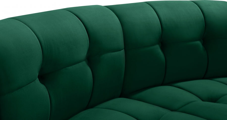 Limitless Green Modular Velvet Loveseat - 645Green-2PC - Vega Furniture