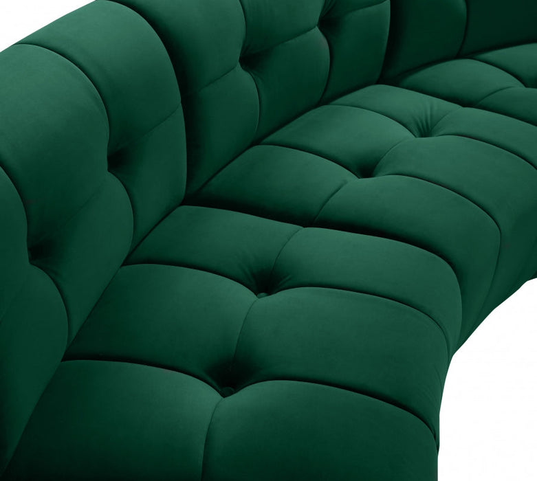 Limitless Green Modular Velvet Loveseat - 645Green-2PC - Vega Furniture