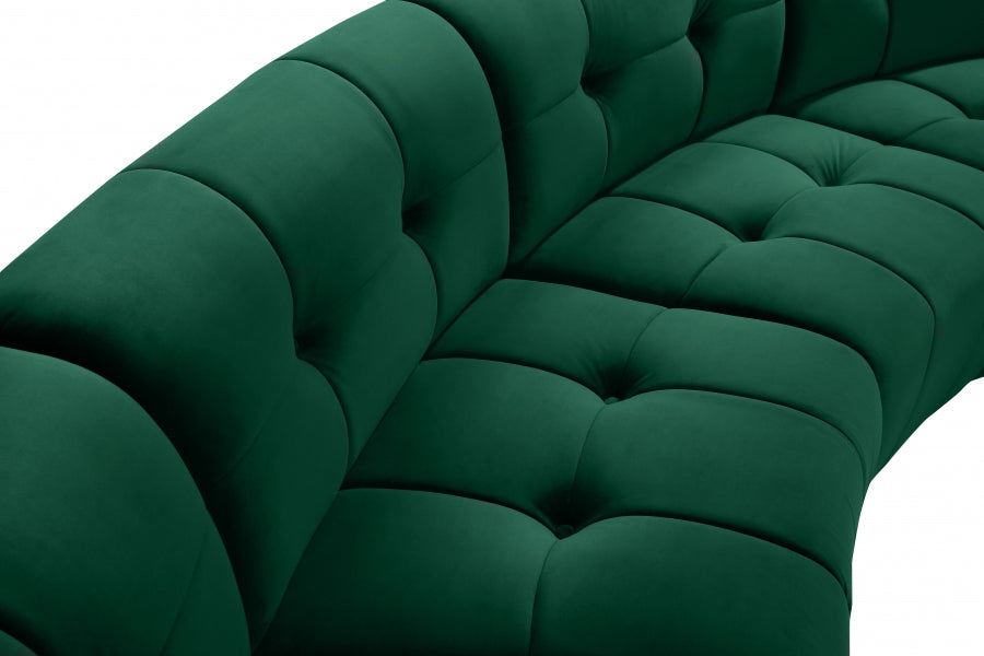 Limitless Green Modular Velvet Sofa - 645Green-3PC - Vega Furniture