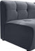 Limitless Grey Modular Velvet Chair - 645Grey-C - Vega Furniture