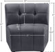 Limitless Grey Modular Velvet Chair - 645Grey-C - Vega Furniture