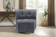 Limitless Grey Modular Velvet Chair - 645Grey-C - Vega Furniture