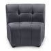 Limitless Grey Modular Velvet Chair - 645Grey-C - Vega Furniture