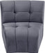 Limitless Grey Modular Velvet Chair - 645Grey-C - Vega Furniture