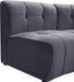 Limitless Grey Modular Velvet Loveseat - 645Grey-2PC - Vega Furniture