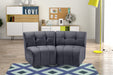 Limitless Grey Modular Velvet Loveseat - 645Grey-2PC - Vega Furniture